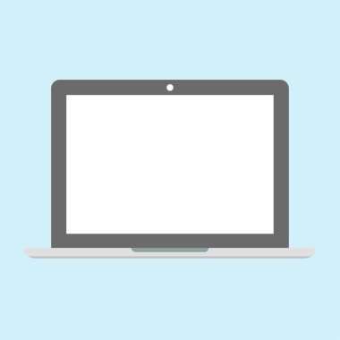 Arka plan üzerinde izole laptop. Bilgisayar dizüstü bilgisayar, pc simgesi. 