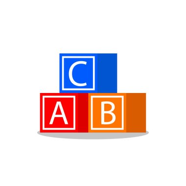 Beyaz arka planda izole edilmiş çocuk oyuncakları. 