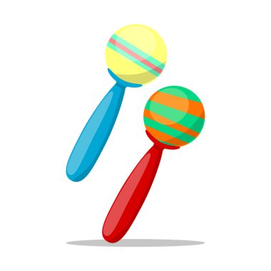 Beyaz arka planda izole edilmiş çocuk oyuncakları. 