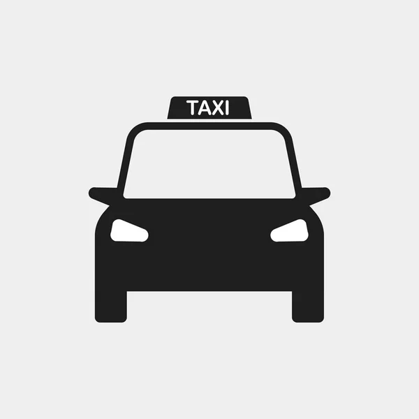 Taxi auto izolované na bílém pozadí. Taxík, automobil. — Stockový vektor