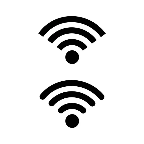 Gratis WiFi-pictogram geïsoleerd op witte achtergrond. Draadloos internet — Stockvector