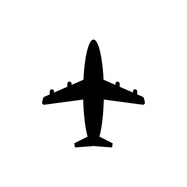 Icona aereo isolato su sfondo. Segnale aereo. Trasporti aerei. — Vettoriale Stock