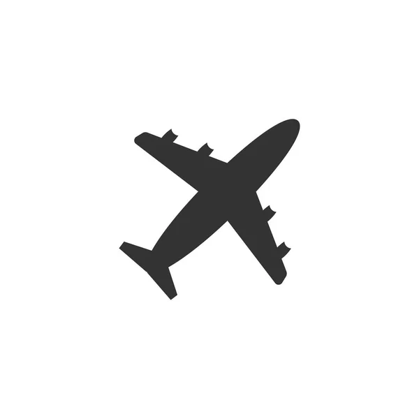 Icono de avión aislado en el fondo. Signo de avión. Transporte aéreo. — Vector de stock