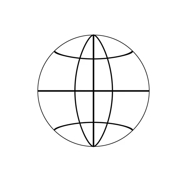 Basketbol ikonu beyaz arka planda izole edilmiş. Spor logosu — Stok Vektör