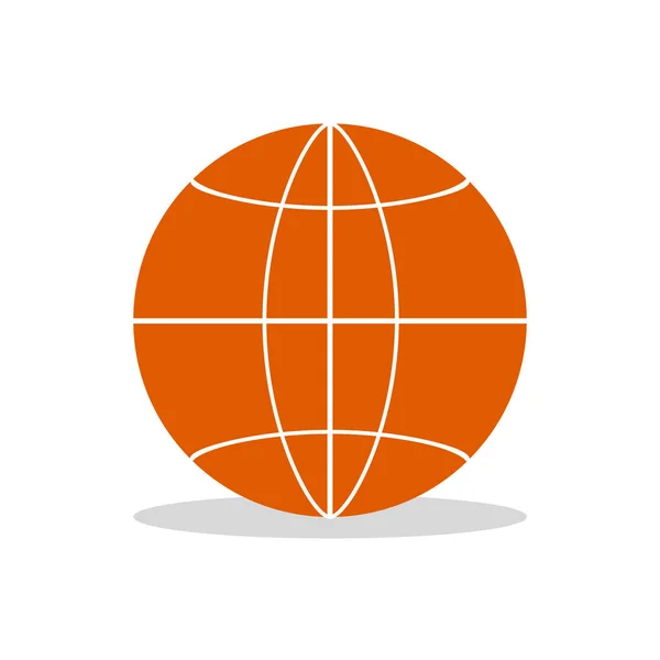 Icono de pelota de baloncesto aislado sobre fondo blanco. Logotipo deportivo Vector de stock