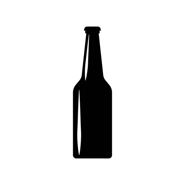 Craft beer bottle icon isolated on white background. — Stock Vector