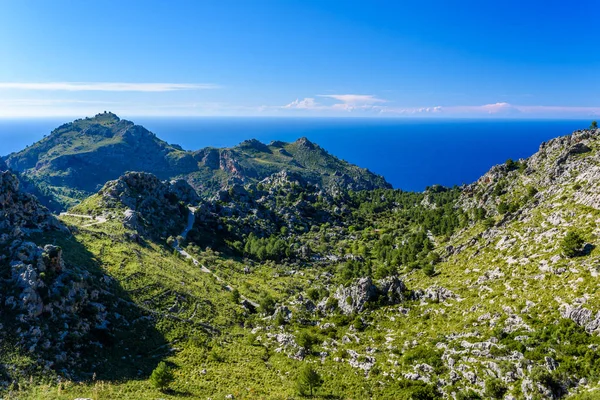 Port Calobra Bellissima Strada Costiera Paesaggio Maiorca Spagna — Foto Stock