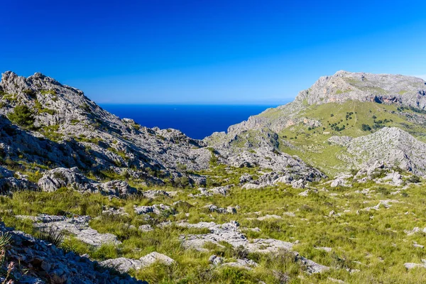 Port Calobra Beautiful Coast Street Landscape Mallorca Spain — Stock Photo, Image