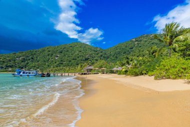 Güzel plaj sahil Vietnam - Ninh van Körfezi