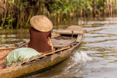 Mekong Delta Vietnam görünümünü