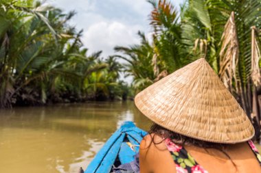 Mekong Delta Vietnam görünümünü