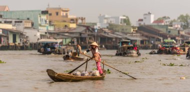Mekong Delta Vietnam görünümünü