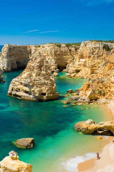 Praia Marinha Vackra Stranden Marinha Algarve Portugal — Stockfoto