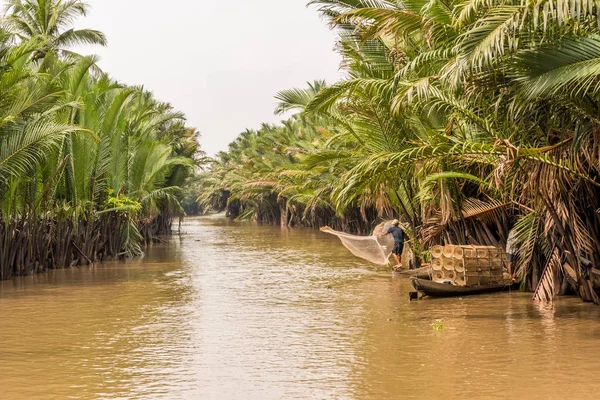 Vista Del Delta Del Mekong Vietnam — Foto de Stock