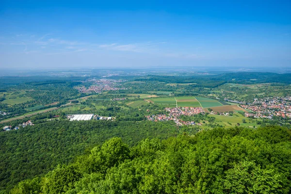 Krajobraz Zamku Hohenneuffen Beuren Szwabskiej Niemcy — Zdjęcie stockowe