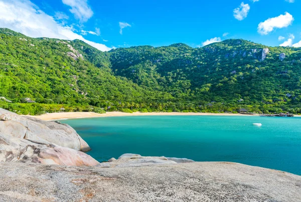 Mooi Strand Bij Kust Van Vietnam Ninh Van Bay — Stockfoto