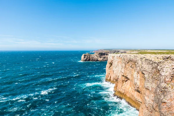 Farol Cabo Sao Vicente Portugalia — Zdjęcie stockowe