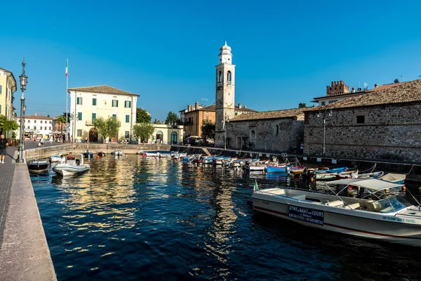 Ρομαντικό Λιμάνι Του Lazise Λίμνη Garda Στην Ιταλία — Φωτογραφία Αρχείου