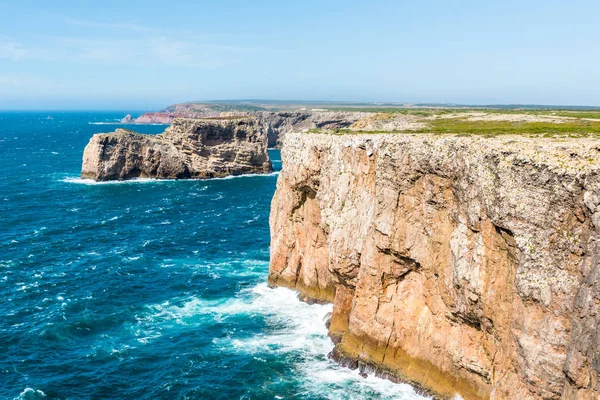 Farol Cabo Sao Vicente Portugalia — Zdjęcie stockowe