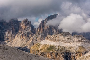İtalya - Piz Boe dolomites içinde hiking