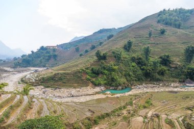 Vietnam, Sapa - Ricefields görünümünü