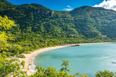 Güzel plaj sahil Vietnam - Ninh van Körfezi