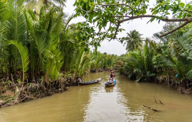 Mekong Delta Vietnam görünümünü
