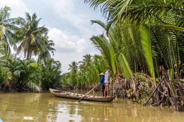 Mekong Delta Vietnam görünümünü