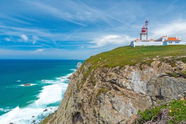 Cabo de Roca - Portekiz kıyısında, bakış açısı