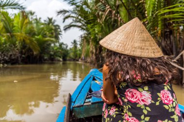 Mekong Delta Vietnam görünümünü
