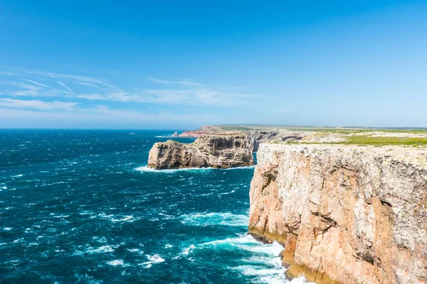 Farol Cabo Sao Vicente Portugalsko — Stock fotografie