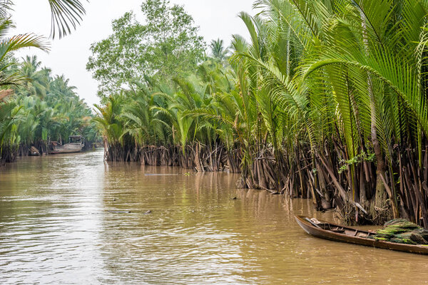 View of Mekong Delta in Vietnam