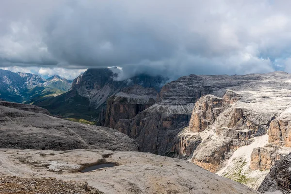 Dolomites 이탈리아 Sella — 스톡 사진