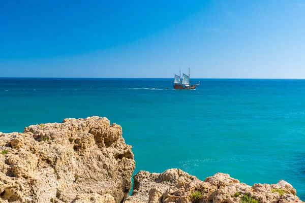 Praia Benagil Bela Praia Costa Portugal Algarve — Fotografia de Stock