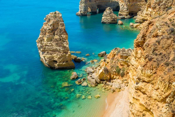 Praia Marinha Bela Praia Marinha Algarve Portugal — Fotografia de Stock