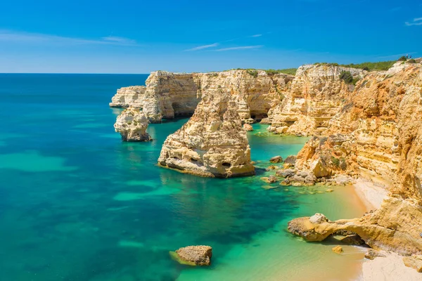 Praia da Marinha - güzel plaj Marinha Algarve, Portekiz