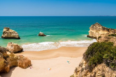 Güzel sahil Algarve, Portekiz