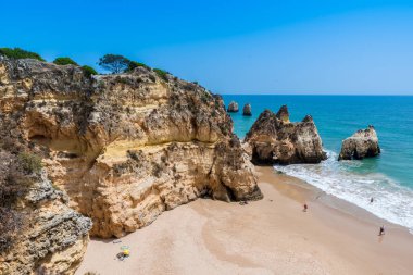 Güzel sahil Algarve, Portekiz