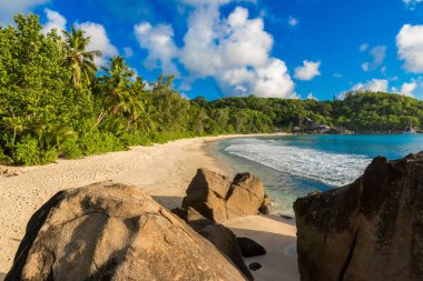 Anse Soleil - Cennet plaj tropikal ada Mahe