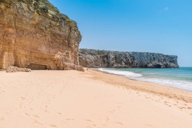 Praia yapmak Beliche - güzel sahil ve plaj Algarve, Portekiz