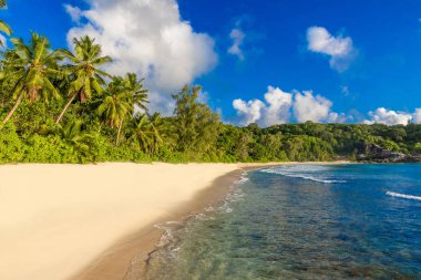 Anse Soleil - Cennet plaj tropikal ada Mahe