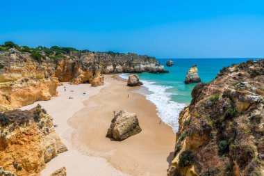 Güzel sahil Algarve, Portekiz