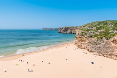 Praia yapmak Beliche - güzel sahil ve plaj Algarve, Portekiz