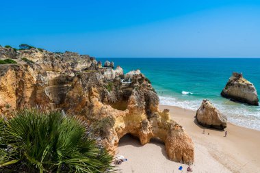 Güzel sahil Algarve, Portekiz