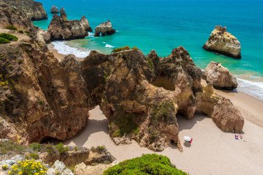 Güzel sahil Algarve, Portekiz