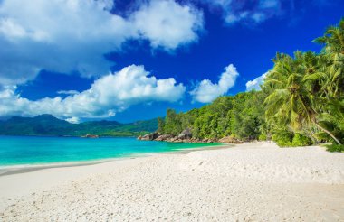 Anse Soleil - Cennet plaj tropikal ada Mahe
