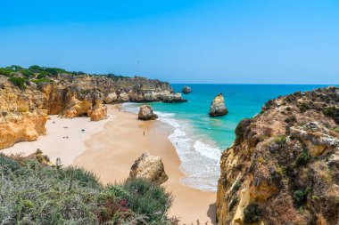 Güzel sahil Algarve, Portekiz