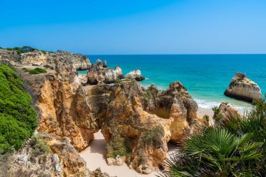 Güzel sahil Algarve, Portekiz
