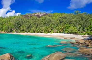 Anse Soleil - Cennet plaj tropikal ada Mahe