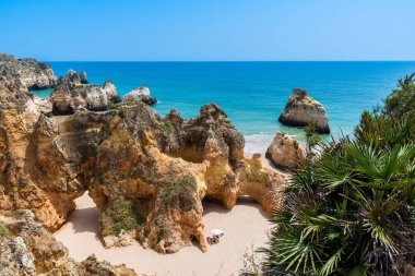 Güzel sahil Algarve, Portekiz